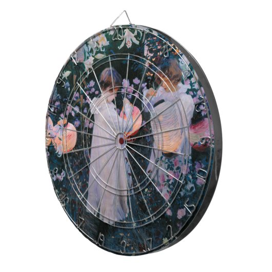 Anjers, Lily, Lily, Roos (John Singer Sargent) Dartbord (Voorkant Rechts)