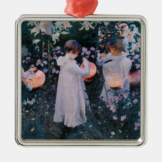 Anjers, Lily, Lily, Roos (John Singer Sargent) Metalen Ornament (Voorkant)