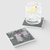 Anjers, Lily, Lily, Roos (John Singer Sargent) Stenen Onderzetter (Zijkant)