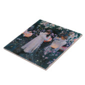 Anjers, Lily, Lily, Roos (John Singer Sargent) Tegeltje (Zijkant)