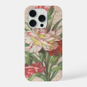  anjers met de Floral achtergrond van het Manuscri iPhone 15 Pro Hoesje