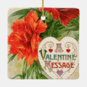 Anjers, Oud Valentijnsdagbericht Keramisch Ornament (Achterkant)