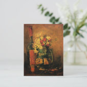 Anjers, Rozen en een fles door Vincent van Gogh Briefkaart (Staand voorkant)