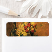 Anjers, Rozen en een fles door Vincent van Gogh Etiket (Insitu)