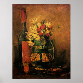Anjers, Rozen en een fles door Vincent van Gogh Poster
