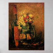 Anjers, Rozen en een fles door Vincent van Gogh Poster (Voorkant)