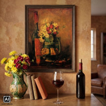 Anjers, Rozen en een Fles door Vincent van Gogh