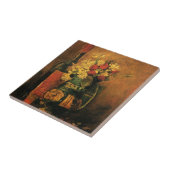 Anjers, Rozen en een fles door Vincent van Gogh Tegeltje (Zijkant)