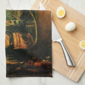 Anjers, Rozen en een fles door Vincent van Gogh Theedoek (Quarter Fold)