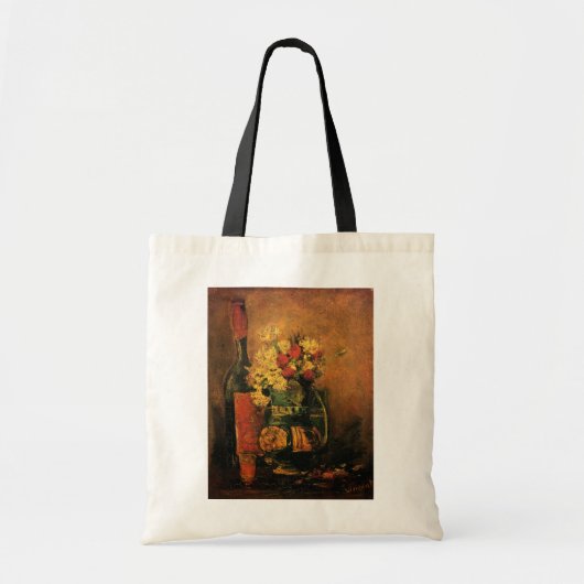 Anjers, Rozen en een fles door Vincent van Gogh Tote Bag (Voorkant)