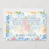 Anjers & Vergeet me Nots Bruiloft Bedankkaart (Achterkant)