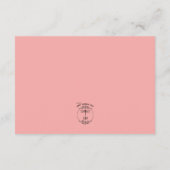 Anjers & Vergeet me Nots Bruiloft Details Informatiekaartje (Achterkant)