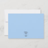 Anjers & Vergeet me Nots Bruiloft RSVP Kaartje (Achterkant)