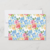 Anjers & Vergeet me Nots Bruiloft RSVP Kaartje (Achterkant)