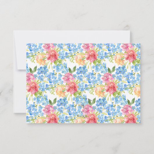 Anjers & Vergeet me Nots Bruiloft Save The Date (Achterkant)