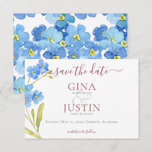 Anjers & Vergeet me Nots Bruiloft Save The Date