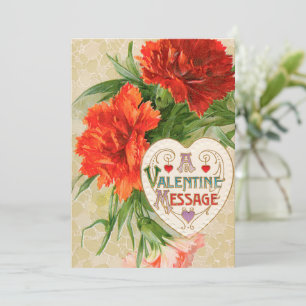 Anjersbloemen, Oude Valentijnsboodschap Feestdagenkaart