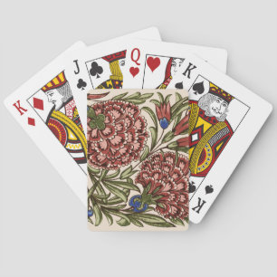 Anjertje Bloem Tegels Antiek Rustiek De Morgan Kun Pokerkaarten