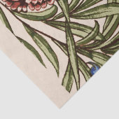 Anjertje Bloem Tegels Antiek Rustiek De Morgan Kun Tissuepapier (Detail)