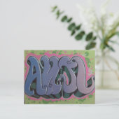 Anjl Stencil briefkaart (Staand voorkant)