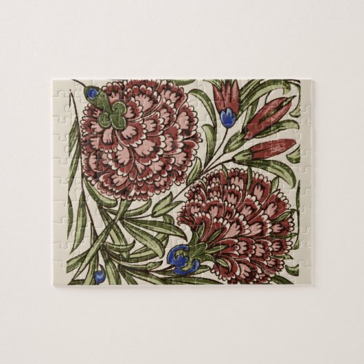 Anjlier Bloem Tegel Antieke Kunst Legpuzzel (Horizontaal)
