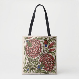 Anjlier Bloem Tegels Antiek Rustiek De Morgan Kuns Tote Bag