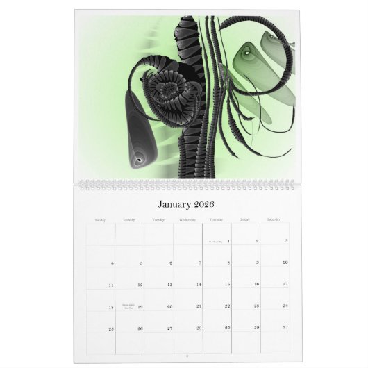 Anjo Lafin 2010 Fractal world Kalender (Jan 2026)