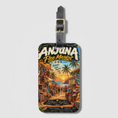 Anjuna Flea Market — Goa Vibes Bagagelabel (Voorkant (verticaal))