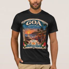 Anjuna strand Goa op zijn best T-shirt