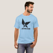 ANK Grunge Black op Light Blue T-shirt (Voorkant volledig)