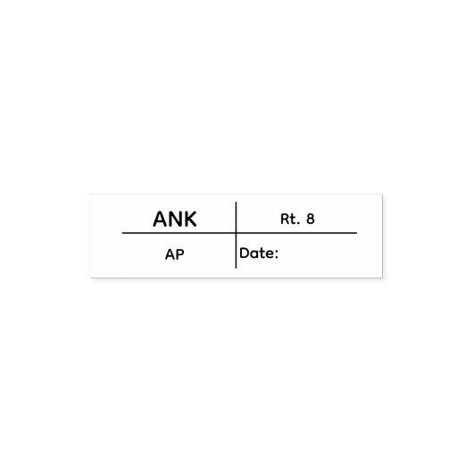 ANK-stempel Zelfinktende Stempel (Design)
