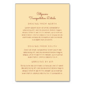 Ankara African Wedding Details 2-zijdige insert Ka Kaart (Achterkant)