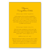 Ankara African Wedding Details 2-zijdige insert Ka Kaart (Achterkant)