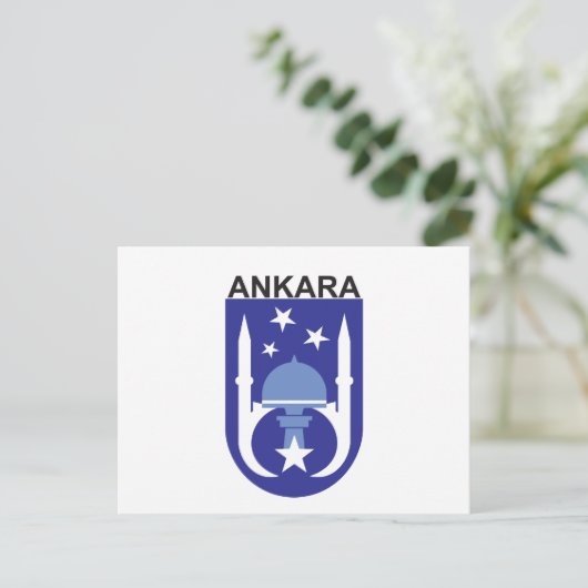 Ankara Flag Briefkaart (Staand voorkant)