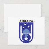 Ankara Flag Briefkaart (Voorkant / Achterkant)