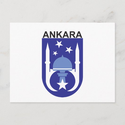 Ankara Flag Briefkaart (Voorkant)