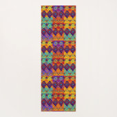 Ankara Geïnspireerde trillende kleuren Twee Design Yogamat (Achterkant)