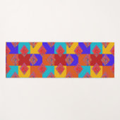 Ankara Geïnspireerde trillende kleuren Twee Design Yogamat (Voorkant (horizontaal))