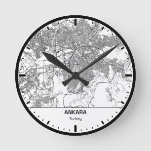 Ankara Klok Stad Lijn Kunst