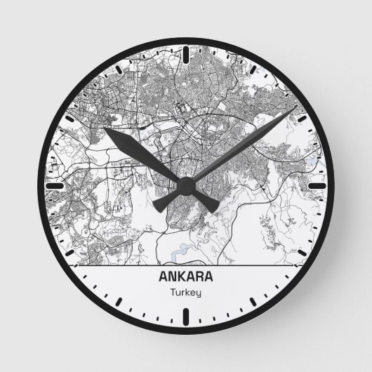 Ankara Klok Stad Lijn Kunst (Voorkant)