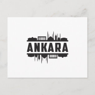 Ankara Turkey City Skyline Cityscape Gift Idea Briefkaart