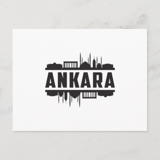 Ankara Turkey City Skyline Cityscape Gift Idea Briefkaart (Voorkant)