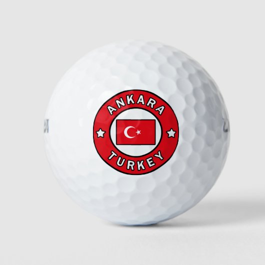 Ankara Turkey Golfballen (Voorkant)