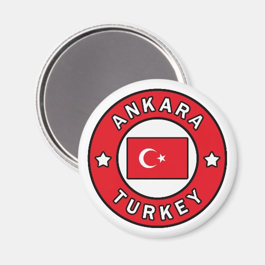 Ankara Turkey Magneet (Voorkant / Achterkant)