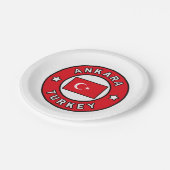 Ankara Turkey Papieren Bordje (Gekanteld)