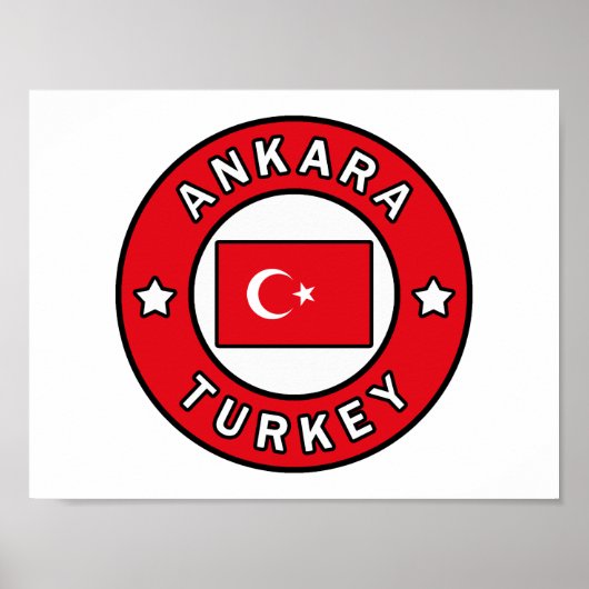 Ankara Turkey Poster (Voorkant)