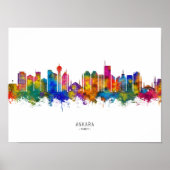 Ankara Turkey Skyline Poster (Voorkant)