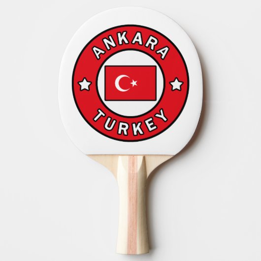 Ankara Turkey Tafeltennisbatje (Voorkant)