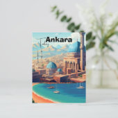 Ankara Turkey wall art - Turkey, Ankara print, Ank Briefkaart (Staand voorkant)