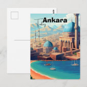 Ankara Turkey wall art - Turkey, Ankara print, Ank Briefkaart (Voorkant / Achterkant)